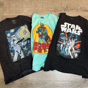 Star Wars Tees - Black, Charcoal & Aqua Set
